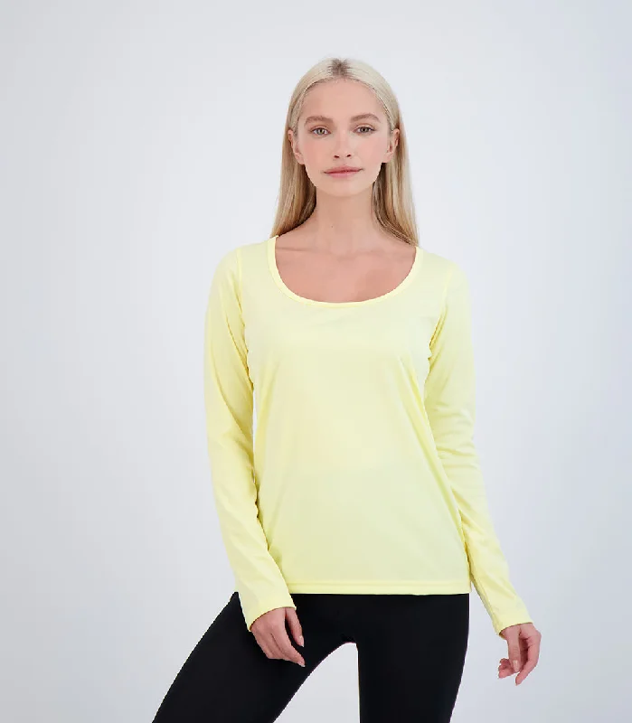 Bonita Ladies Long Sleeve Scoop Neck ProtectUV® Sun Protective Shirt-- Chenille Blend Fleece Blend Nylon Blend Bonita Ladies Long Sleeve Scoop Neck ProtectUV® Sun Protective Shirt-- Chenille Blend Fleece Blend Nylon Blend