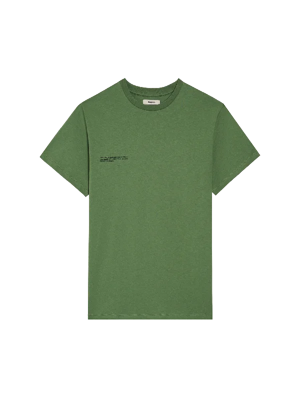 365 Midweight T-shirt—Stem Green-- Houndstooth Herringbone Solid
