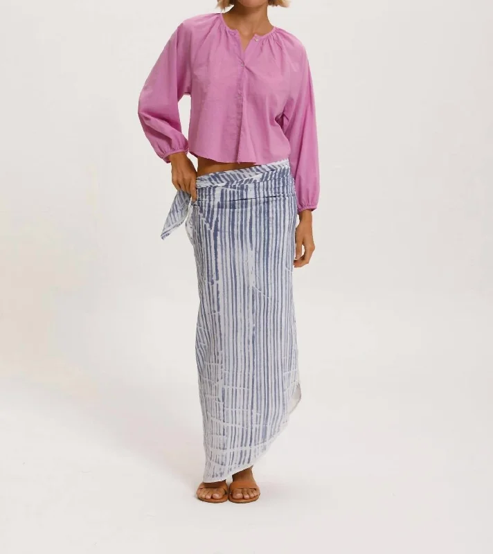Dolly Shirt In Violetta-- Oversized T-Shirt Spandex breathable