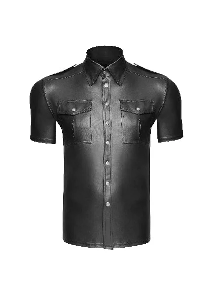Sexy And Elegant Shirt With Front Pockets-- Welt Pockets Slit Pockets Flap Pockets