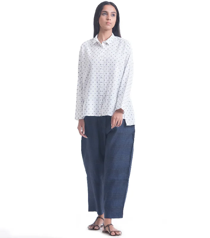 White Cotton Woven Shirt-- Oversized T-Shirt Spandex breathable