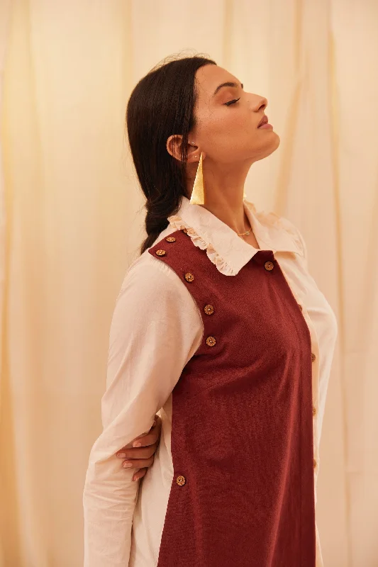 Congo Structured Shirt-- Embroidered Appliqued Beaded
