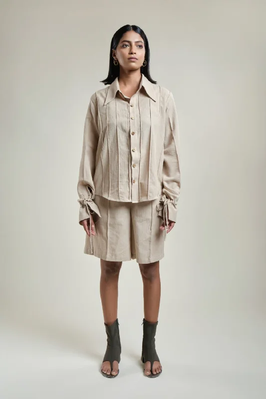 Dori Shirt-- Real Fur Shearling Chenille