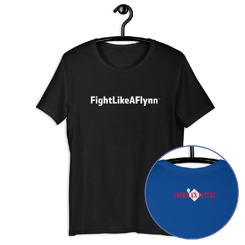 Fight Like A Flynn - Unisex T-Shirt-- Print Jacquard Patchwork