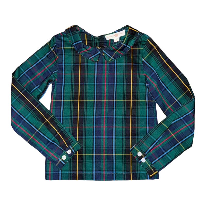 Henderson Hunting Tartan Parkersburg Peter Pan Shirt-- Print Jacquard Patchwork