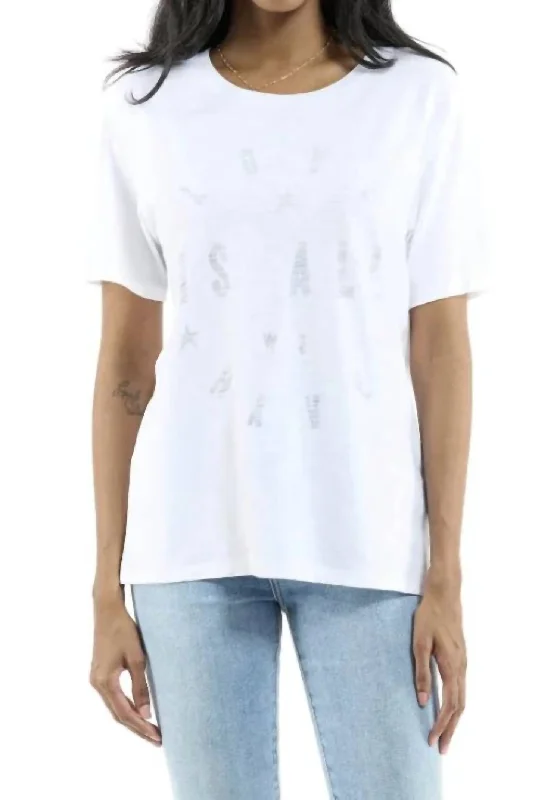 Love Is All We Have Wide T-Shirt In White-- Layered Multi-layer Single Layer