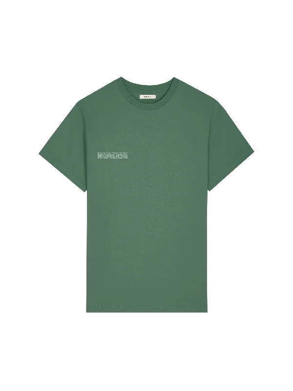 Womens 365 Midweight T-Shirt—forest-green-- Print Jacquard Patchwork