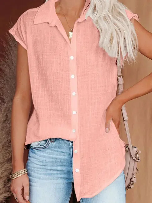 30Fashion Single-breasted Blouse Shirts-- Hooded Caped Shawl Collar