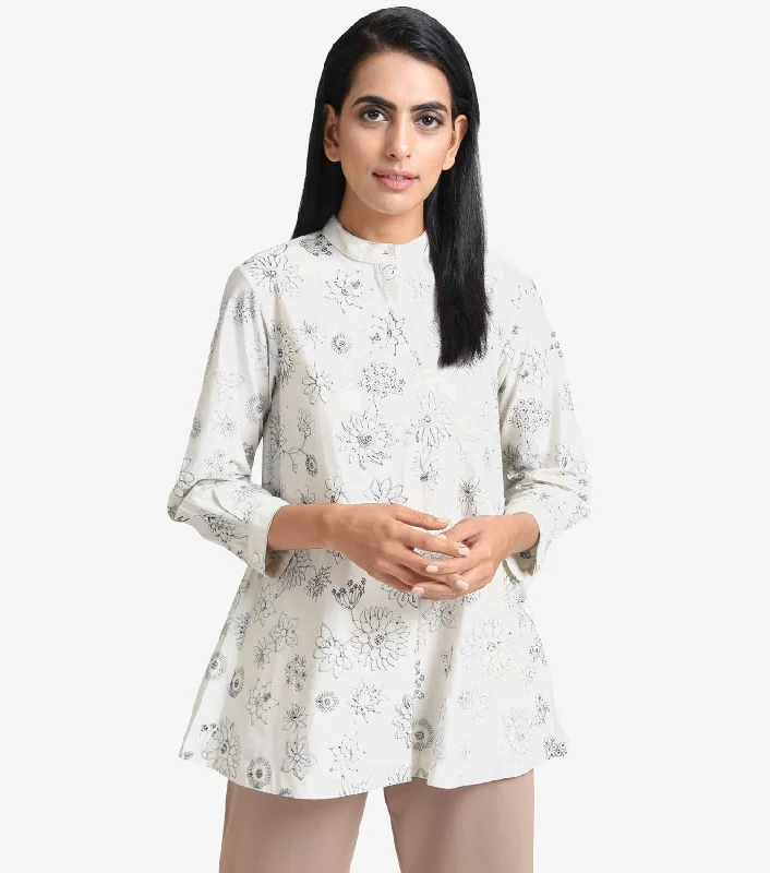 Natural Embroidered Cotton Shirt-- Chenille Fabric Brocade Fabric Lace Fabric