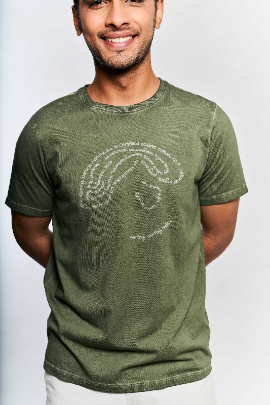 Harvest 100% Organic Cotton Unisex T-shirt-- Graphic Embroidered Appliqued