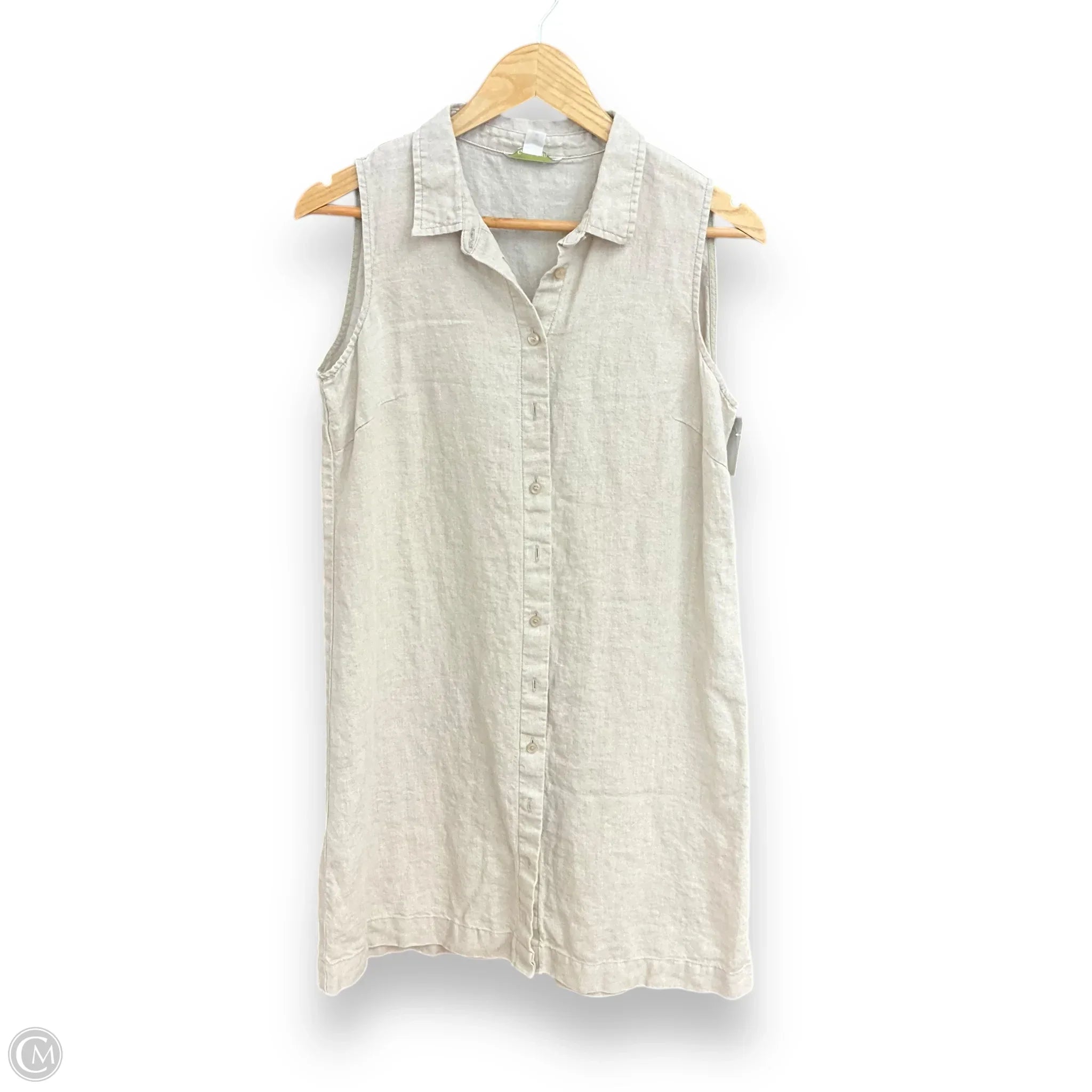 Dress Casual Short By Garnet Hill In Taupe, Size: M Tunics Print Colorful