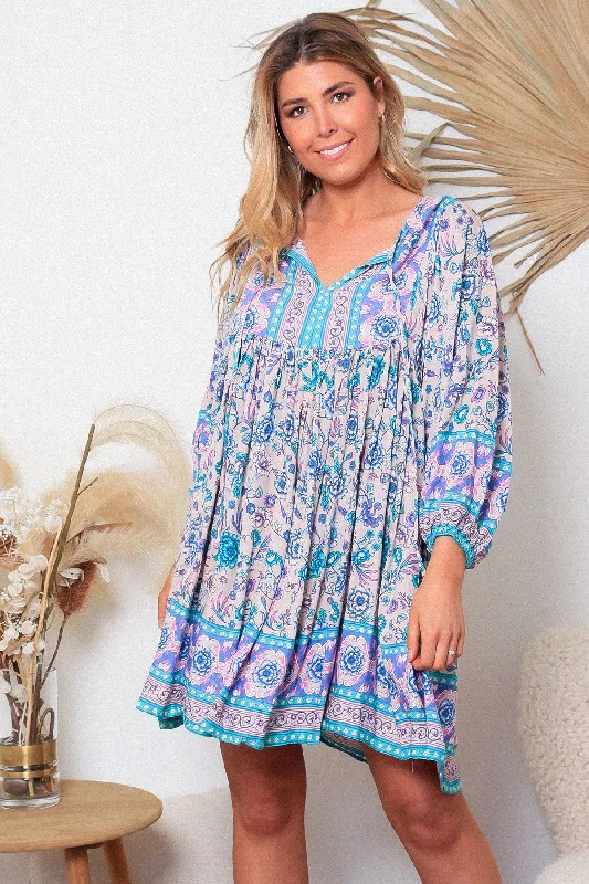 Kianna Mini Dress Trendy Wraparound Mini Dress