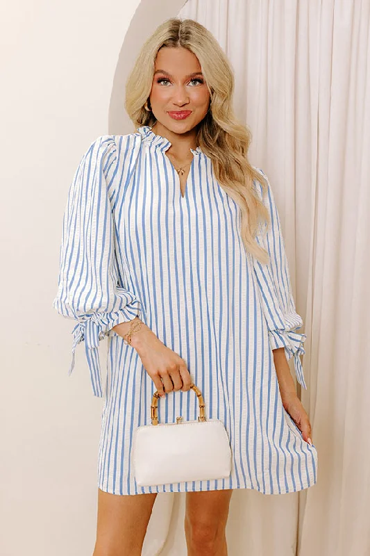 Sweet Lifestyle Stripe Mini Dress Chic Mini Dress with V-Neck
