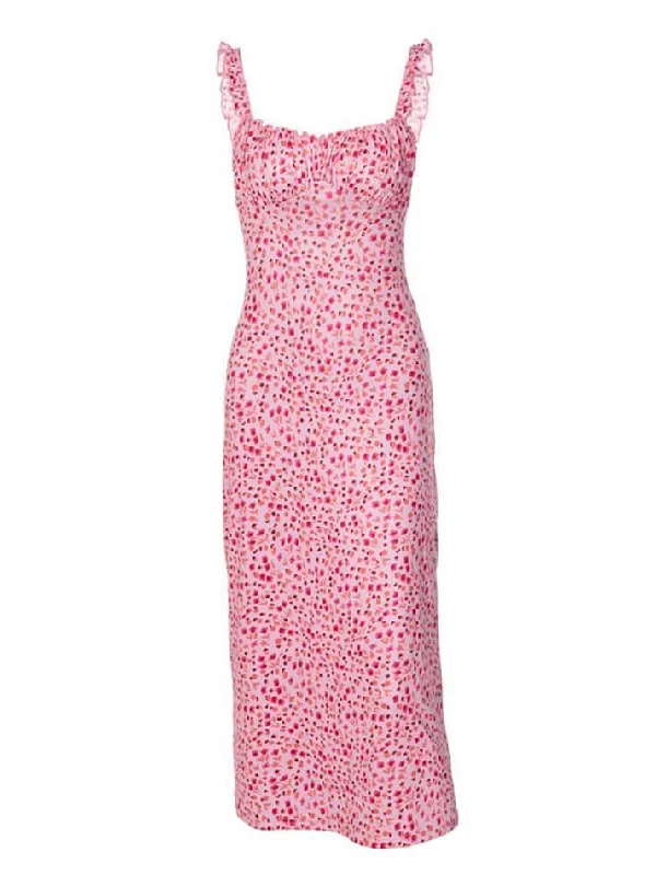 Cami Floral Bohemian Vacation Midi Dress Tunics New arrival