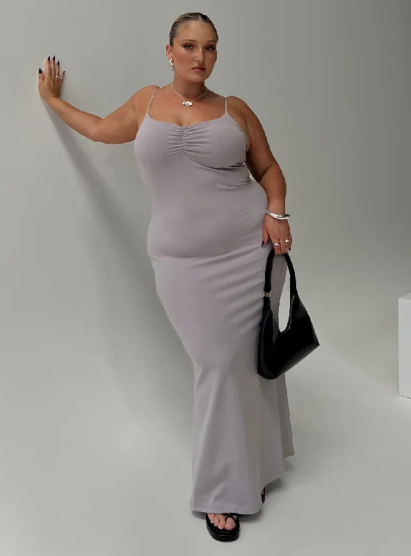 Arabellia Maxi Dress Grey Curve Tunics Exclusive limited