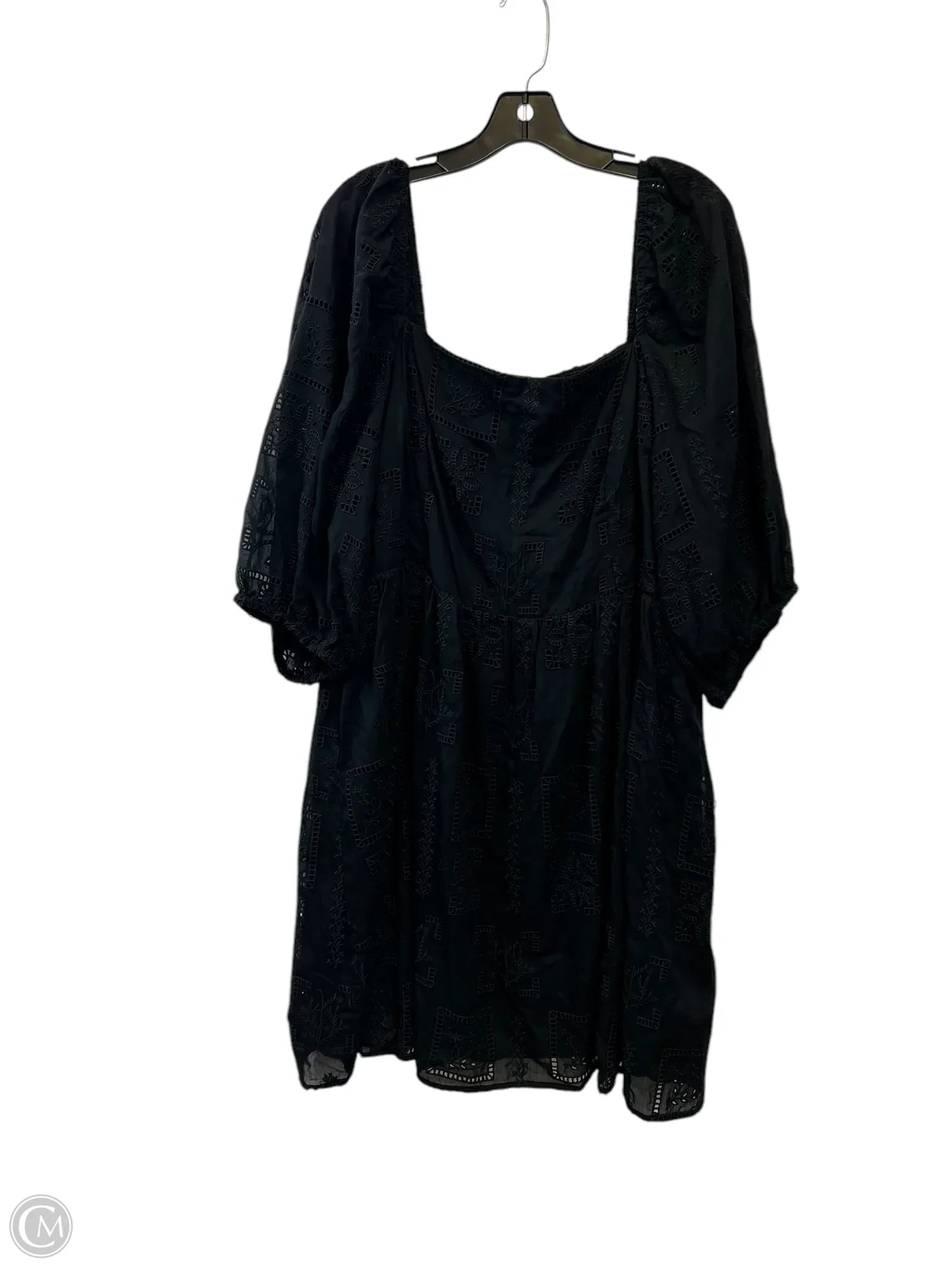 Dress Designer By Johnny Was In Black, Size: Xl Maxi Flowy Bohemian