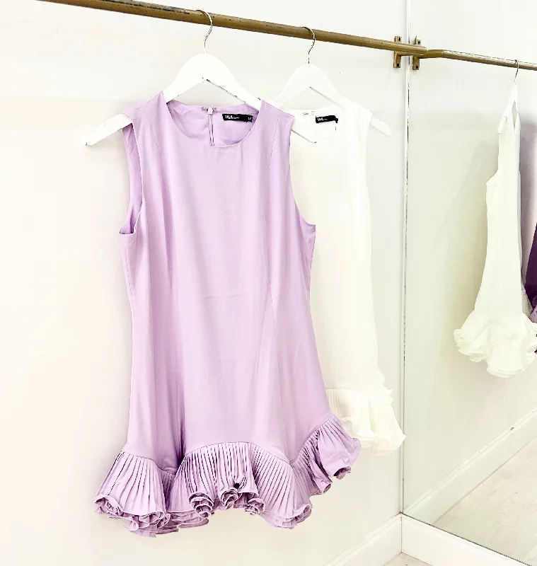 Ruffle Hemline Mini Dress Comfortable Casual Mini Dress