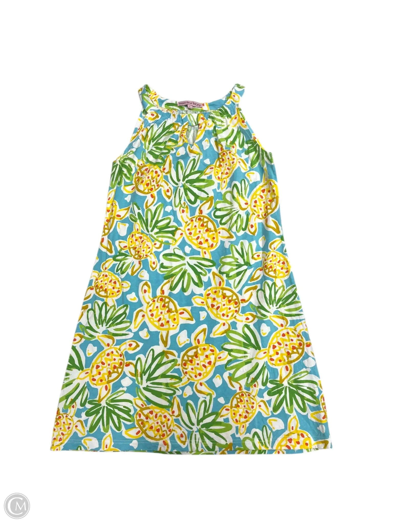 Dress Casual Midi By Cmc In Blue & Yellow, Size: L Maxi Flowy Bohemian