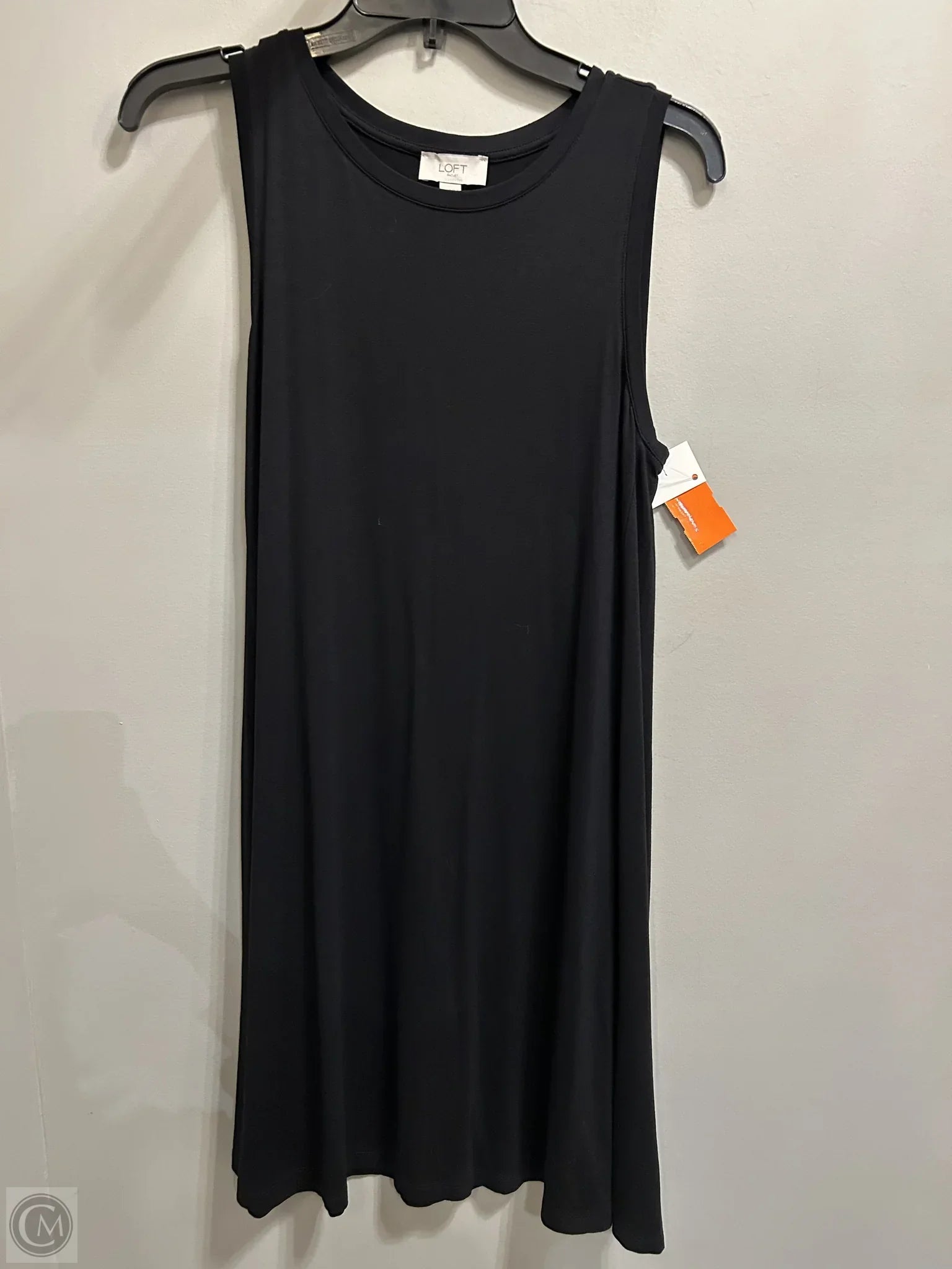 Dress Casual Midi By Loft In Black, Size: S Tunics Seasonal trendy