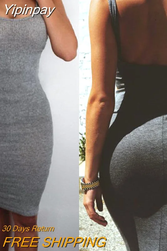 Yipinpay Women Base Dress Summer Bandage Slim Bodycon Party Sleeveless Backless Vest Mini Dress Casual Fashionable Boho-Chic Mini Dress Yipinpay Women Base Dress Summer Bandage Slim Bodycon Party Sleeveless Backless Vest Mini Dress Casual Fashionable Boho-Chic Mini Dress