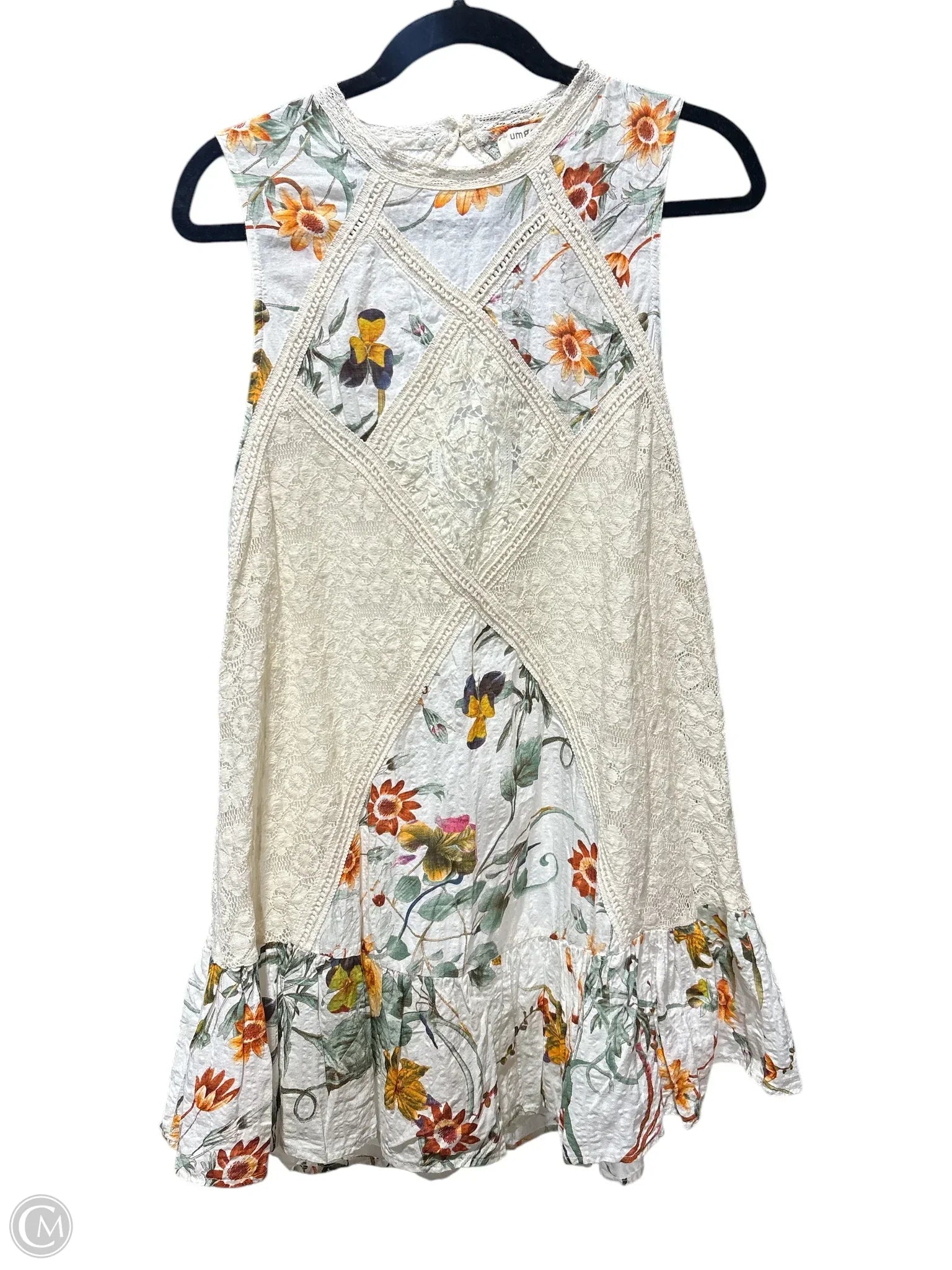 Dress Casual Short By Umgee In Floral Print, Size: S Tunics Polka dots