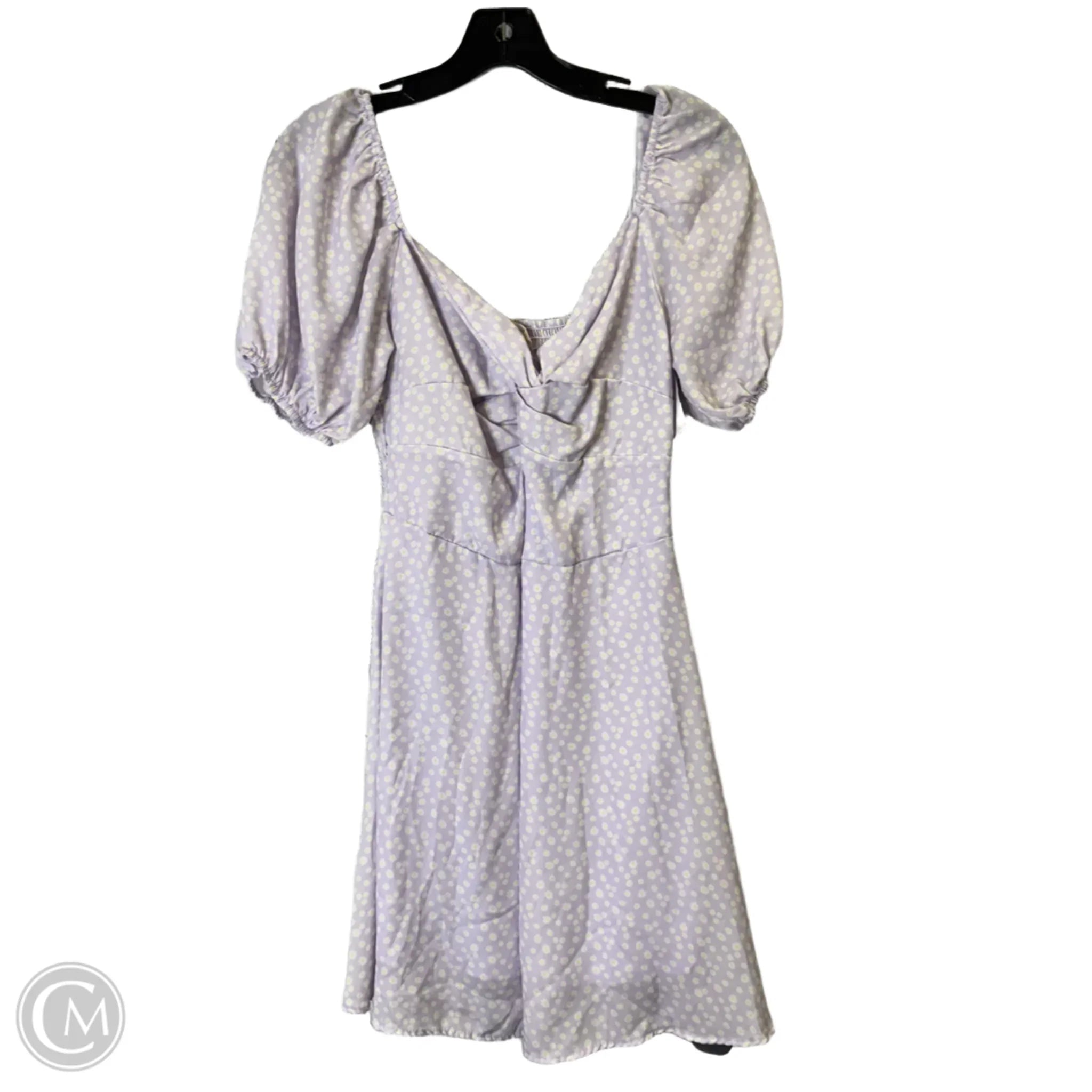 Dress Casual Short By Peach Love Cream California In Purple, Size: S Tunics Stylish elegant