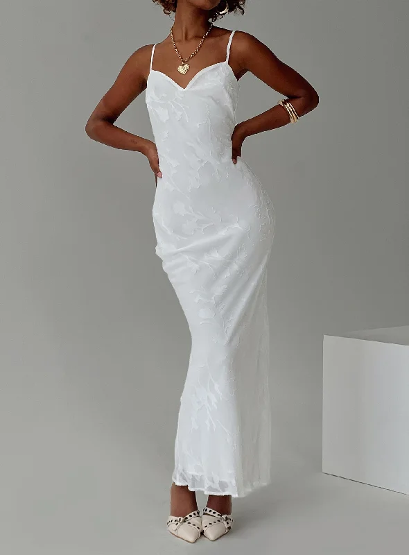 Naeema Maxi Dress White Tunics Travel practical