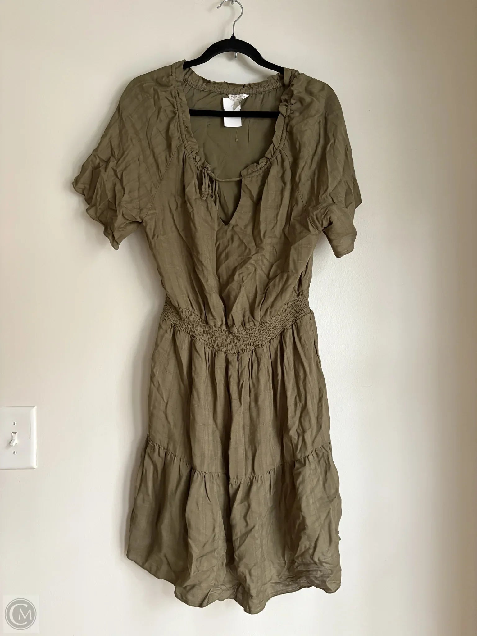 Dress Casual Short By Cato In Green, Size: M Tunics Designer luxury