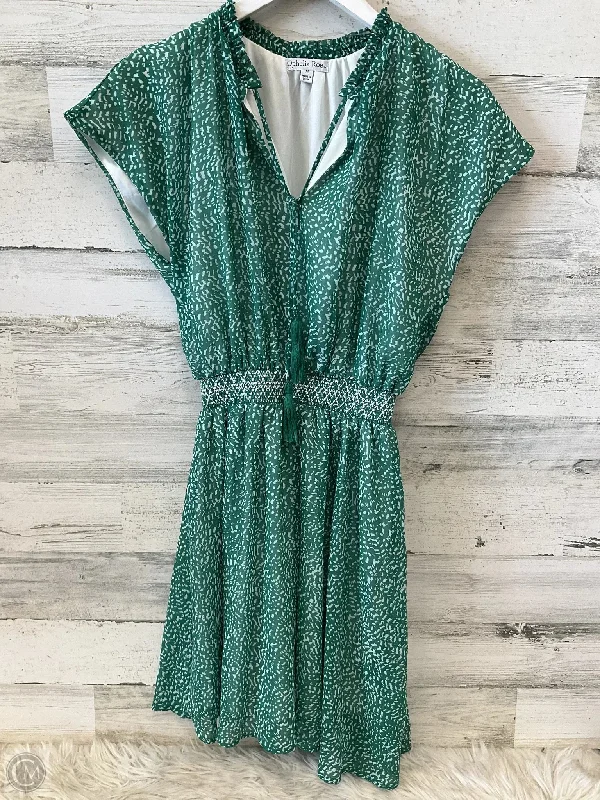 Dress Casual Short By Ophelia Roe In Green & White, Size: M Tunics Short Trendy