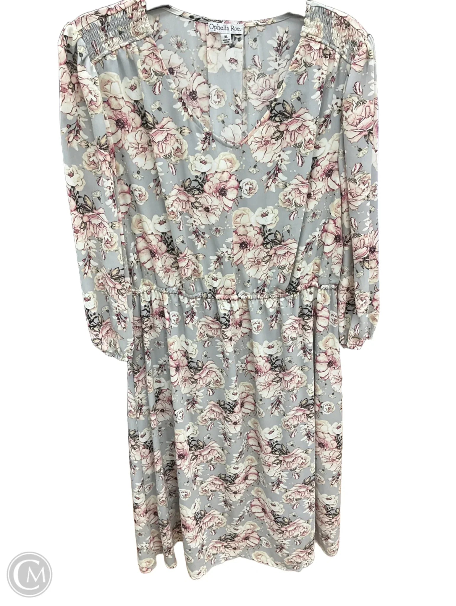 Dress Casual Midi By Ophelia Roe In Floral Print, Size: Xl Boatneck Modish Everyday