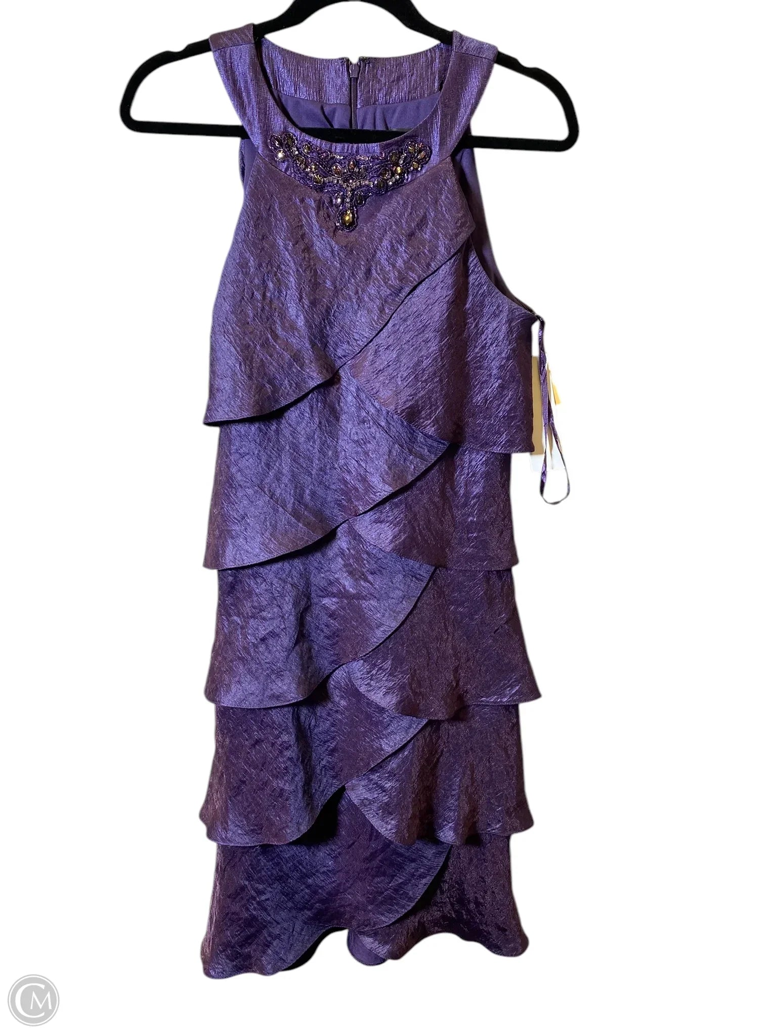 Dress Party Short By Jessica Howard In Purple, Size: L Casual Short Summer