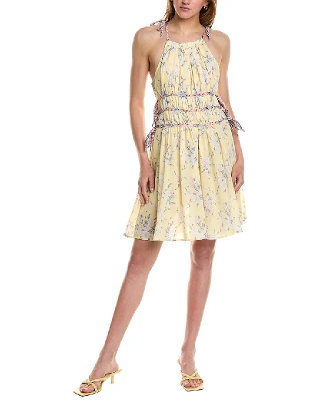 70/21 Floral Halter Dress Tunics Practical easy-care
