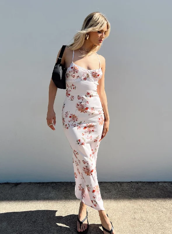 Amos Maxi Dress Pink Multi Tunics Recommended stylist