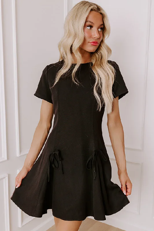 Martinis Please Mini Dress Modern Satin Mini Dress