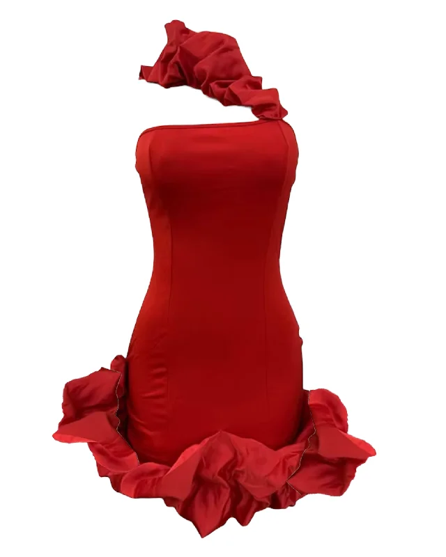 Puff Frill Mini Dress Chic Sleeveless Mini Dress
