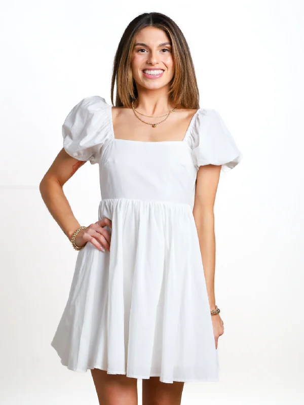 Traveling The Horizon Puff Sleeve Backless Mini Dress Elegant Velvet Mini Dress