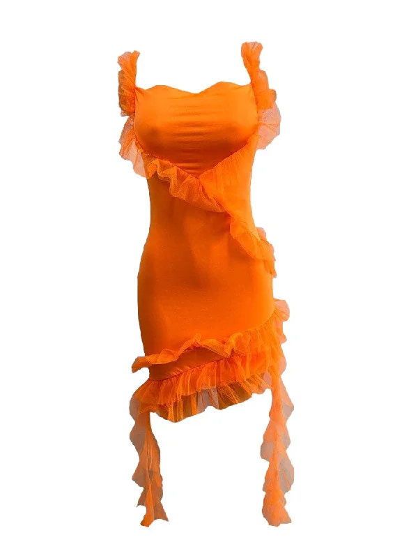 Ruffle You Mini Dress Stylish Ruffle Mini Dress