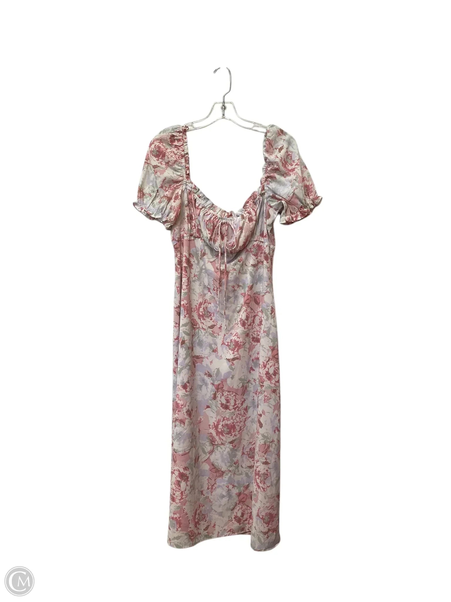 Dress Casual Midi By Wayf In Floral Print, Size: M Tunics Summer linen