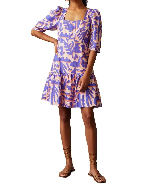 Temma Dress In Laguna Blooms Tunics Versatile functional