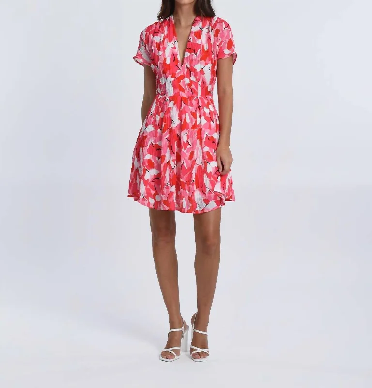 Louise Dress In Pink empire Waist empire