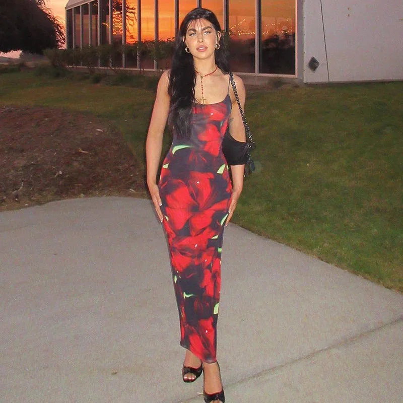 Irelyn Floral Maxi Dress Tunics Silk luxurious