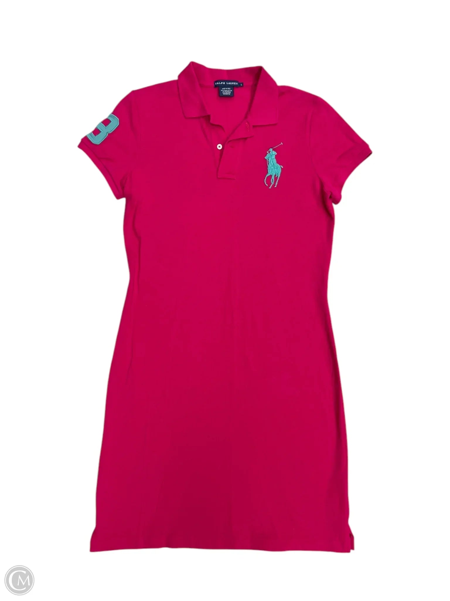 Dress Casual Midi By Ralph Lauren In Pink, Size: L Tunics Office stylish