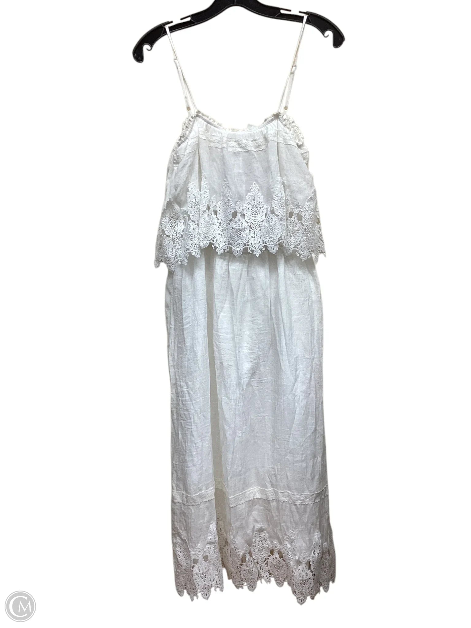 Dress Casual Maxi By Moon River In White, Size: M Tunics Wedding white