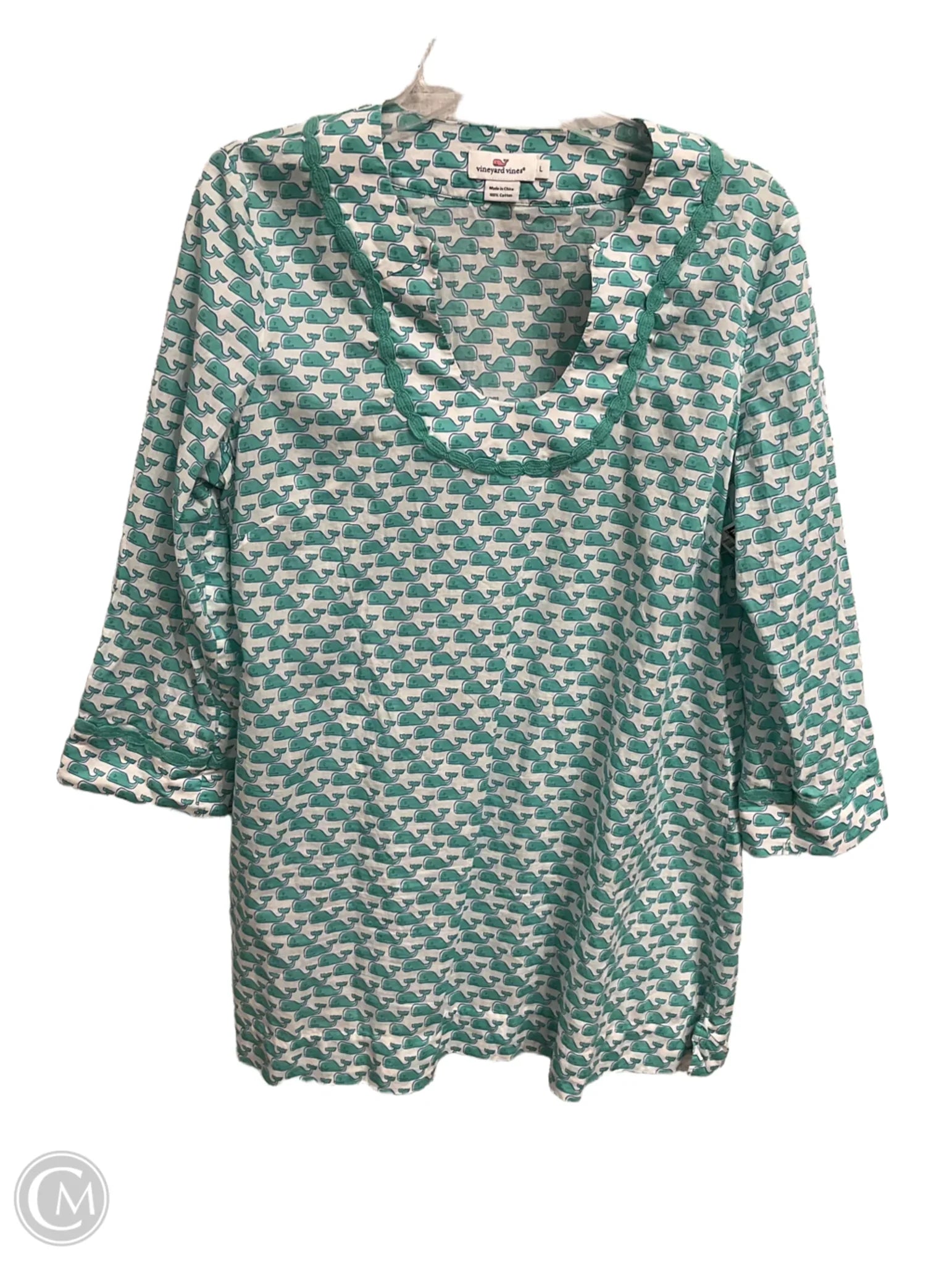 Dress Casual Short By Vineyard Vines In Animal Print, Size: L Tunics Sophisticated sleek