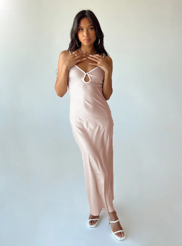 Dakin Maxi Dress Pink Tunics Trousers formal