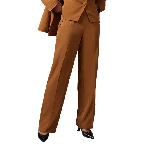 Principles Womens/Ladies Button Detail Straight Leg Trousers Trousers Lace Delicate