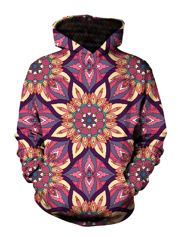 Summer Lover Retro Flower Mandala Pullover Hoodie Hoodie with Logo Branding Identity