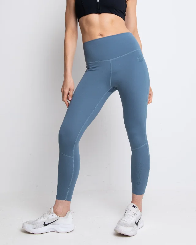 Womens - 365 Leggings - Pacific Blue Trendy High-Waist Tummy Control Leggings