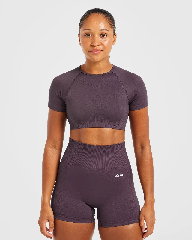 Balance V3 Seamless Crop Top - Purple Elegant Classic Vintage