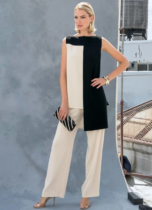 Vogue Tunic and Trousers V1581 Trousers Harem Relaxed Fit